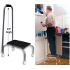 JSNY Medical Step Stool Non-Skid Steel Footstool with Handle Support