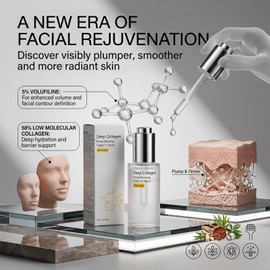 Bafiwu Deep Collagen Serum, Collagen Peptide Serum, Anti-Ageing Serum for