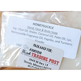 Amish Homemade Honeysuckle Soap