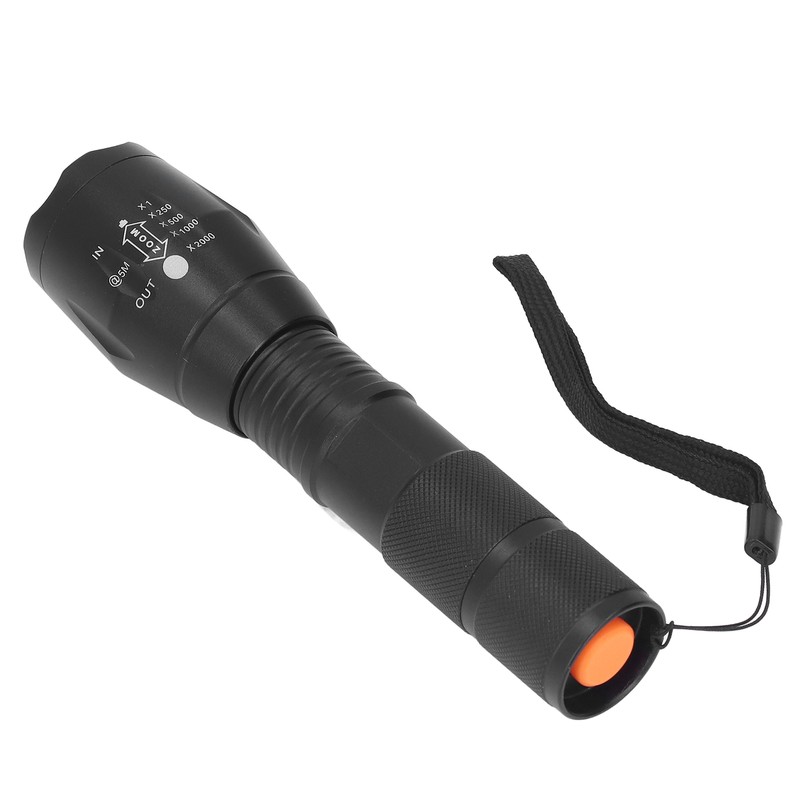Small LED Flashlight Single Mode Retractable Focusing Waterproof Green Light