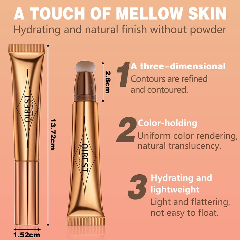 Liquid Blush Made of Stick, Rouge Highlighter Stick, with Soft