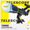 Telescope, 70mm Aperture 400mm AZ Mount Astronomical Refracting Telescopes (20x-200x)