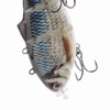 MEKOTRIN Recharged Robot Lure, Multiple Multiple-electrofish-lure with Green LED Light,