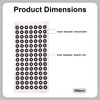 588pcs 3D Scanning Dots, ID 3mm OD 6mm High Precision