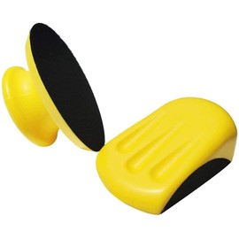 Paquete de 2 bloques de lijado de 5 pulgadas con gancho y bucle de lijado redondo y mouse para muebles de madera, restauración del hogar, artes y manualidades