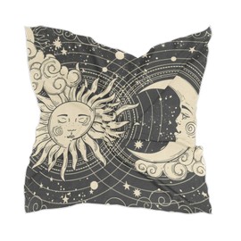 PMAIHNAS Astrology Moon Sun Silk Scarf Head Hair Wraps Bandana Square Satin Head Scarf for Women