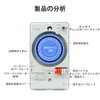 Mechanical Time Switch, TB118N 220VAC Automatic 24 Hour Low Power