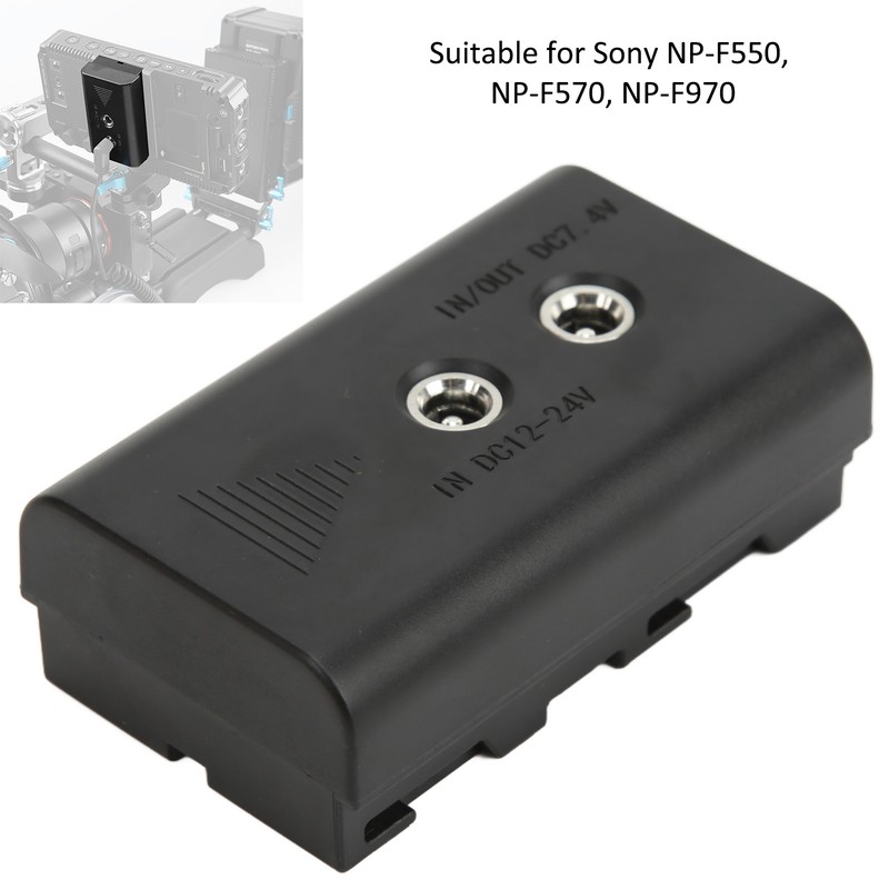 Dummy Battery with DC 7.4V Elbow Power Cable for Sony