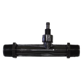 Venturi Injector for Cold Plunge, Spa, Pool Pumps, 3/4" Threaded Inlets/Outlets, 1/4" Ozone Port