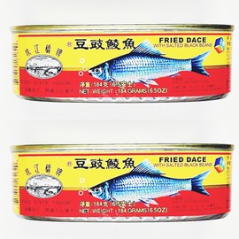 Pearl River Bridge Fried Dace with Salted Black Beans, 184g, 6.5oz, Pack of 2