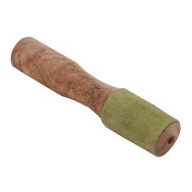 Lungta Imports DharmaObjects Tibetan Hard Wood Singing Bowl with Suede Wrapped Striker Mallet