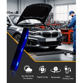 Windshield Repair Kit, Windshield Crack Repair Kit, Windshield Chip Repair Kit, Windshield Repair Kit For Chips And Cracks, Rock Chip Repair Kit Windshield, 15 Min Quick Fix With Usb-C (Curing Unit)