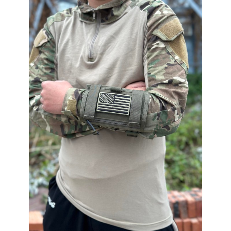 Tactical Arm Sleeve Map Pouch Case Documets Holder Wrist Case