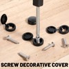 CATOR 72 Pieces License Plate Screws and Caps, 36 Screws