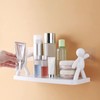 Cyrank Floating Shelf, Wall Mounted Shelf, Hole-Free, Small Doll Shape,