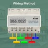 Electric 3 Phase 4 Wire Energy Meter Guide Rail LCD