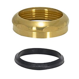 Eastman 35061 Slip Joint Nut with Washer, Brass