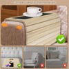 Sofa Arm Tray Foldable Wooden Armrest Tray Sofa Couch Arm