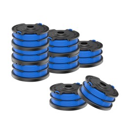 TRUSTLIONTEK 8 PCS 2900719 Replacement Trimmer Spool,0.065" Trimmer Spool Line Compatible with Greenworks 2101602, 2101602A, STBA40B210, BST4000 String Trimmer.
