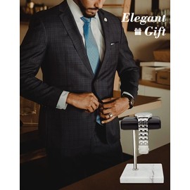 Watch Stand for Men Single Watch Stand Watch Holder Leather Watch Tray Bracelet Display Stand Jewelry Organizer for Watches, Bracelets Watch Accessory Gifts for Men on Father's Day, Christmas