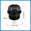 A ABSOPRO 2 Set M20x1.5 Oil Drain Plug Magnetic Aluminum
