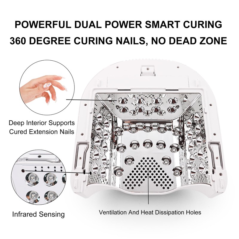 M Professional Hybrid 86W Wireless Rechargeable UV LED Nail Curing