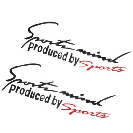2Pcs Car Light Eyebrow Stickers,12.2x4.7inch Sports Mind Letter Front Cover Stickers,Vinyl Reflective Decals Stickers Car Body Decals for Car Truck, Motorcycle Decorations Accessories