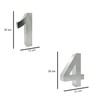 Números para CASA 3D- Inoxidables- Grandes- 30 cm de altura-
