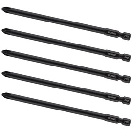 5 x Rennie Tools 130mm Long PH2 Compatible with Senco Duraspin DS200 DS202-14V DS205 Tyrex D404-14V Autofeed Collated Drywall Screwdriver Gun Bit Heavy Duty Phillips No.2