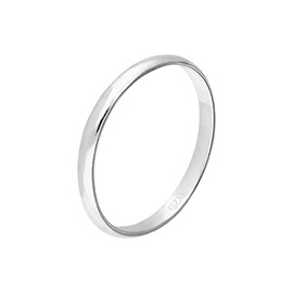 Sterling Silver 2mm Simple Wedding Band Ring | Sizes L - U (M)