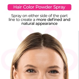 Milano Illusions Hair Color Powder Spray for Wigs and Hair, Root & Part Touch Up Spray, Blond-ish