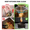 JGFJGF 304 Stainless Steel Rust-Resistant Kitchen Sink Strainer Triangular Drain