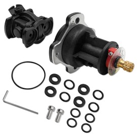 GP876851 Mixer Cap and Pressure-Balancing Unit Kit,Compatible with Kohler Shower Valves K-304 and K-11748 Platforms Include GP800820 and GP77759,Black