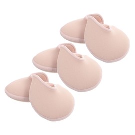 BIUDECO 3 Pairs Pointe Shoe Cushions Ballet Toes Half Socks Breathable Knit Toe Caps Shock Absorbing Dance Foot Protectors for Women Foot Care