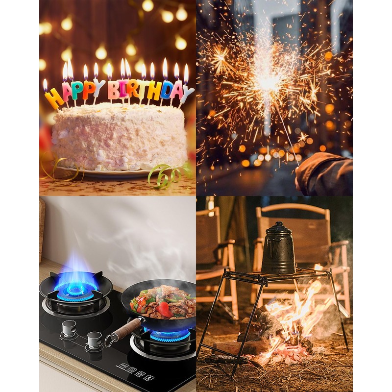 VEHHE USB Lighter, Candle Electric Lighter with Safety Lock Rechargeable