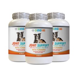 Hip Treats cat - Pets Joint Support with Turmeric and MSM - Dogs and Cats - Premium Complex - tumeric Curcumin Supplement for Cats - 3 Bottles (180 Tablets)