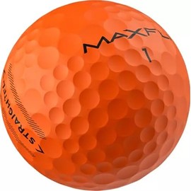 2025 Maxfli Golf Balls, Straightfli Golf Balls, Straight Fly, Non-Bendable Ball, Rules Compliant (Matte Orange)