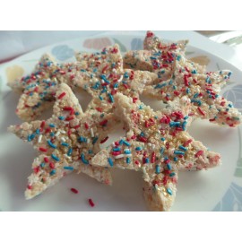 Homemade 20 Patriotic Star Shaped Rice Krispies Treats*Perfect for celebration/ party - Assorted