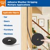 MAGZO Weather Stripping Door Seal, 1/2 in W X 1/8