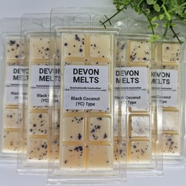 Devon Melts - Black Coconut (YC) Type - Highly Scented 100% Soy Wax Snapbar