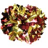 Danzcue 6 Inches Metallic Cheerleading Pom Pom with Baton Handle