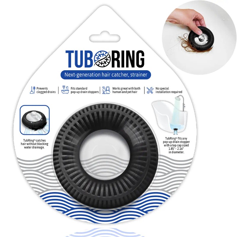TUBRING The Ultimate Tub Drain Protector/Hair Catcher/Strain
