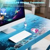 Wireless Mouse -Cute Clear Aqua Design, Water Mouse with Optical