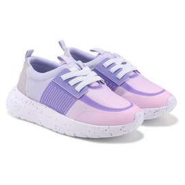 HEYDUDE Women's Kid Sirocco Play Ombre (Little Kid/Big Kid), Pink/Lilac Ombre, 3 Medium