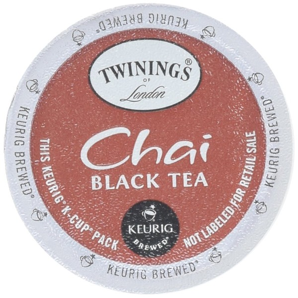 Twinings of London Chai Tea Single Serve K-Cups for Keurig, 24 Count (Pack of 2)