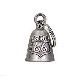 Bell Route 66 Lucky Charm Bell Motorcycle Guardian Bell Biker, chrome