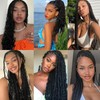 Samtress 18 Inch Deep Wave Bulk Braiding Hair Natural Black