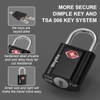 TSA Luggage Locks with Keys, [4 Pack] Diyife Security Suitcase