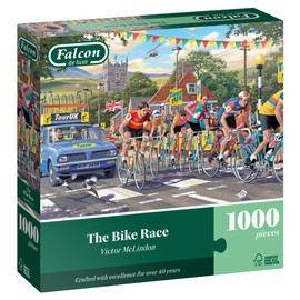 Falcon The Bike Race - 1000 Piece Jigsaw Puzzle for Adults - Beautifully Illustrated Large 1000Pc Adults Jigsaw Puzzle, Fun Activity for Home, Rainy Days Puzzles, Birthday Jumbo