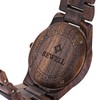 BEWELL ZS-W086B Mens Wooden Watch Lightweight Calendar Analog Quartz Movement